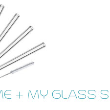 A Glass Straw?  Yes.  Gorgeous, So Very Eco and Makes A Ton of Sense!  By Glass Dharma
