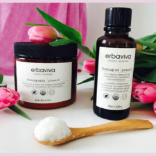 FIRM UP + DETOX THAT BODY!  Erbaviva’s New Shaping Salt + Firming Oil.